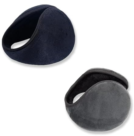 fKiZanthene Cache Oreille Hiver Lot de Deux Cache Oreilles Homme Femme Bandeau Auriculaire Chaud pour Protéger les Oreilles en Extérieur Sport Cyclisme et Zones Urbaines