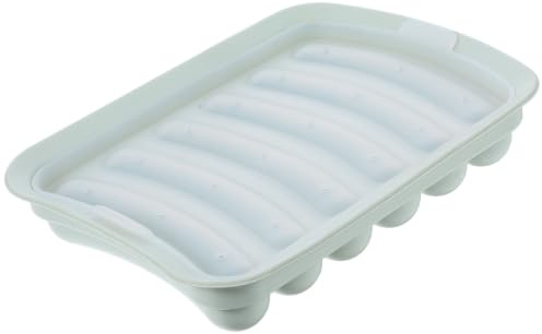 BESPORTBLE Stampi in Silicone per Salsiccia, Stampino in Silicone Verde da 17,5x12,5x3,4 Cm, Resistente al Calore, Superficie Liscia, Facile da Sformare per Cottura e Dolci