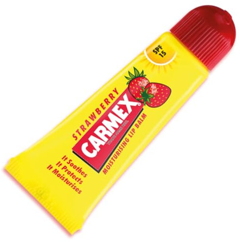 Carmex Strawberry Lip Balm Tube, 10g