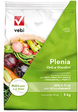 Vebi Concime Pluricomposto 10-10-15 per Orti e Piante da Giardino 5Kg