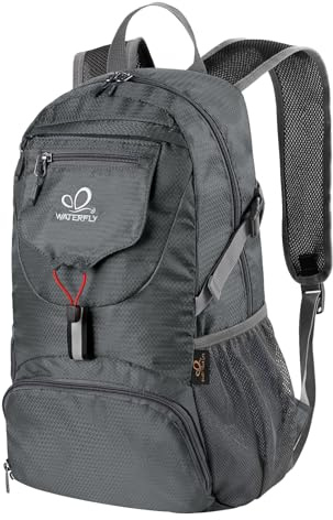 Waterfly Ultra Lightweight Foldable Backpack: 20L Packable Rucksack | Men, Women, Hiking, Travel, Camping, Outdoor, Sports