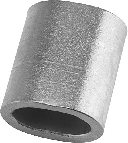 FASTON® Pressklemme 1,5 mm aus Edelstahl A4 V4A (20 Stück) Pressklemmen Presshülsen Stahlseil Seil Drahtseilklemmen Seilklemme Klemme Presshülsen Kabel Seilverbinder