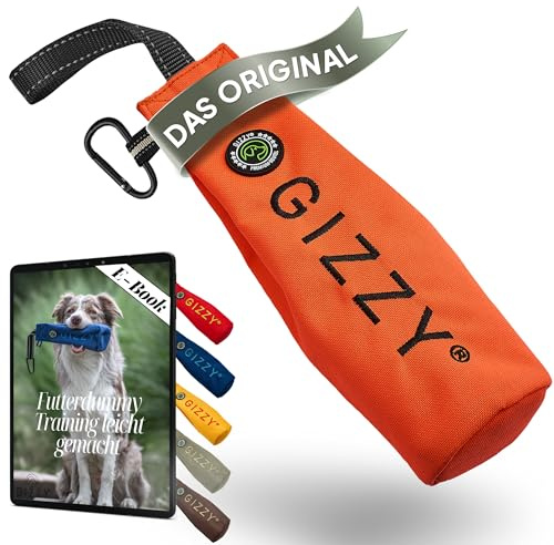 GIZZY® DAS ORIGINAL I Futterdummy Hunde I Robuster Hunde Futterbeutel für alle Rassen I Dummy Hundetraining mit Leckerlies - Die Erziehungshilfe für Hunde I Futterbeutel Hundetraining - Hunde Zubehör