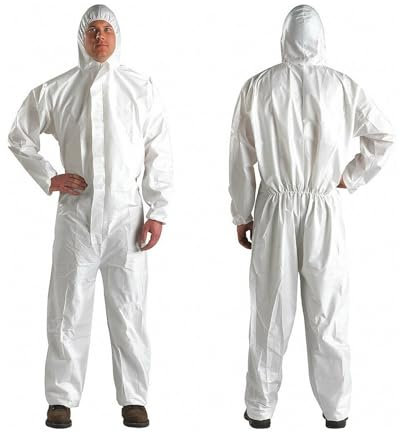 Supreme TTF Disposable Coveralls Overalls Boiler Paper Protective Suit Painter Healthcare (3XL)