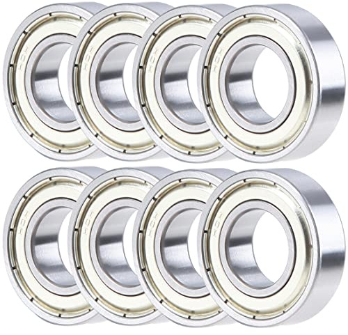 8 PCS 608ZZ roulement à billes roulement à billes de haute qualité, 608ZZ Roulements à Billes, Speed Bearings Roulements à billes de qualité pour Roller, Skateboard, Longboard, Waveboard, 8 x 22 x 7mm