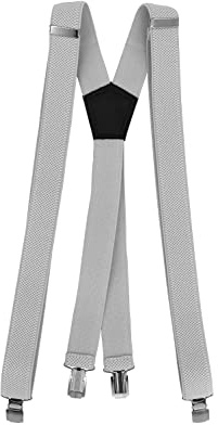 Fabio Farini 3 cm breiter Hosenträger X-Form für Herren | elastisch & verstellbar mit 4 extra starken Metallclips