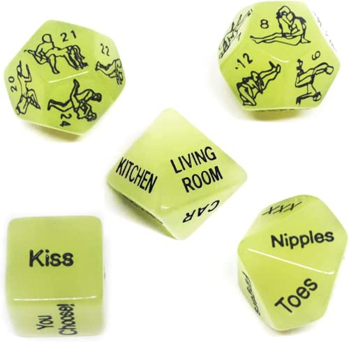 Romantici E Interessanti Accessori Per Giochi Di Dadi Che Si Illuminano Al Buio, Una Varietà Di Regali A Sorpresa Per Le Feste