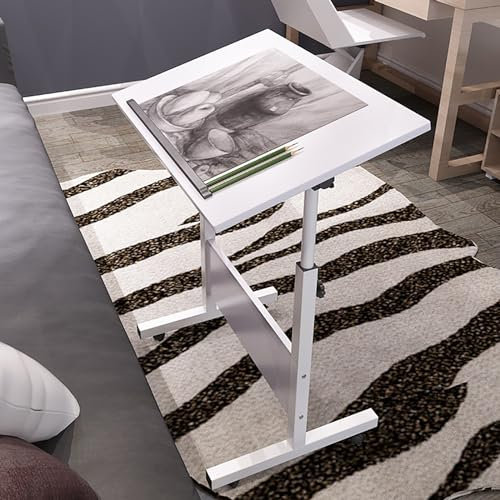 WHYATT Betttisch auf Rollen, Verstellbarer Beistelltisch, Tragbarer Schreibtisch, Höhenverstellbarer Schreibtisch mit Rollen(15.7x23.6in/40x60cm)