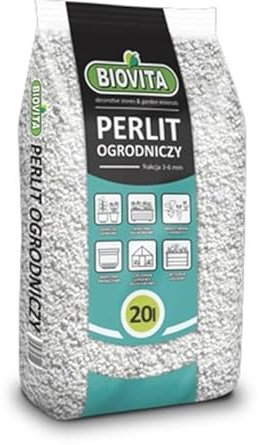 Perlit Gartenbau 20L Substrat Perlite zur Bodenlockerung & Drainage – Bodensubstrat für Pflanzen, Wasserspeicher, Anzuchterde, Substratverbesserung, Körnung 2–6 mm
