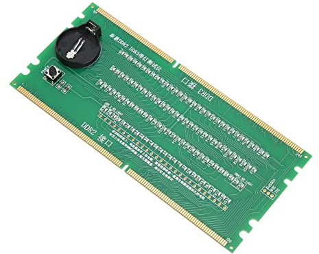 Motherboard-Tester DDR2 DDR3 2 in 1, Desktop-Ddr4-Speichertester Speichertester mit LED für PC-Computer Speichertester PCB-Material Leuchtdioden Desktop-Mainboard-Tester mit