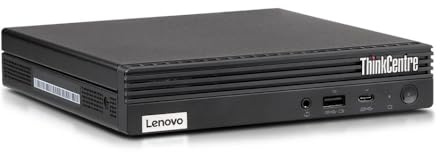 Lenovo ThinkCentre M70q Tiny Intel Six Core i5 10400T Disque dur SSD 256 Go Mémoire 16 Go Windows 11 Pro Ordinateur de bureau Mini PC (reconditionné)