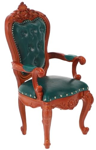 HEMOTON Miniatur Puppenhaus Möbel Backrest Chair Modell 1:12 Maßstab Design Sessel Für Puppen Und Figuren Kleiner Stuhl Für DIY Szene Puppenzubehör Für Diorama Und Fotografie