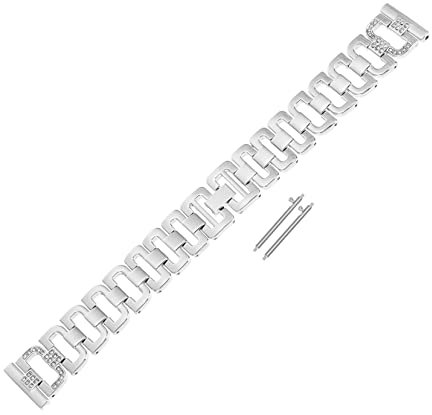 Uonlytech Edelstahl Buckle Armband Für Watch Active Mit Funkelnden Zirkonia Verstellbares Und Elegantes Design Für Damen Und Herren