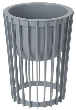 DIKEL Supporto per fiori Ø 30 cm x H 40 cm | Supporto per piante in plastica robusta utilizzabile su entrambi i lati | Sgabello per fiori per interni ed esterni | Tavolo per piante moderno e pratico |