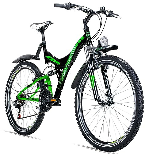 Bergsteiger Memphis Mountainbike 26 Zoll Fully Herren Rad 21 Gang