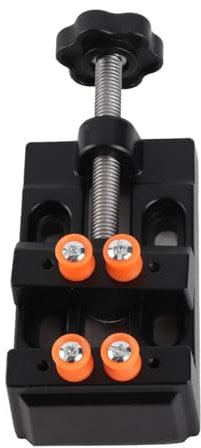 Mini Bancos de Banca, Bloqueo de la Mesa de la Mesa de Sujeción de Fresado de la Tumbona Bloqueada, Aleación de Aluminio Negro, Fácil de Transportar y Almacenar, Conveniente de Usar con Buen