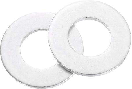 QUARKZMAN Rondelles Plates en Aluminium,50 Pièces M12x24x1.5mm Rondelles Metal M12, Bagues de Montage de Sécurité Ronde Fixation Outils pour Vis, Boulons, Accessoires, Charnières de Porte