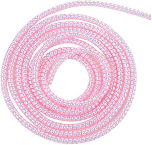 Pink Spiral Cable Protector, Chargers Cable Protector Data Cable Protect Sleeve, Headphone Cable Saver for Phone Earphone USB Data Cable,Cord Management,Cable Sleeves Headphone Saver Charger