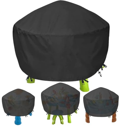 Pesoncarl Water Table Cover, 34x34x18 Inch Water Table Accessories, Waterproof DustProof Sand and Cover, Anti-UV Reusable Kids Sandboxes & Beach Toys