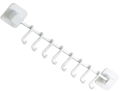 MUELODSIC Soporte Utensilios Cocina Industrial Pared con Ganchos Sin Taladro Organizador Multifuncional para Colgar Ollas Toallas y Accesorios Cocina