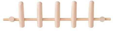 anaan Danza Appendiabiti Muro Faggio 5 Ganci Pieghevoli Portacappotti 50cm