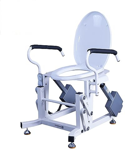 ERSINIAN Sollevatore Elettrico per Sedia da WC con Secchio Staccabile, Assistenza al Sollevamento Automatico per Anziani, Donne Incinte e disabili