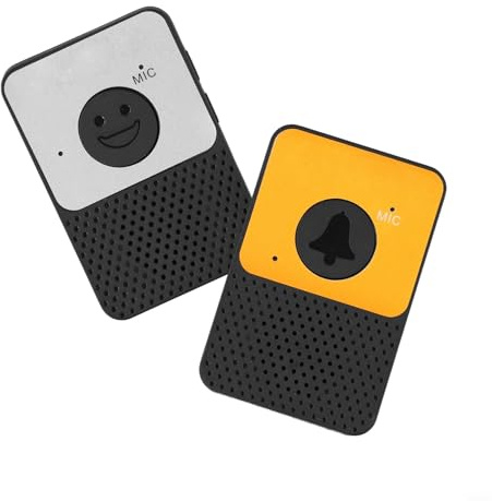 Trayneel Sistema di citofono senza fili con comunicazione bidirezionale a mani libere, portata di 304,8 m, 8 livelli di volume, 4 suonerie, installazione per Offi