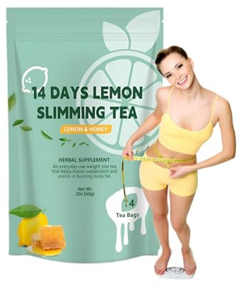 Té Verde De Limón Y Hierbas De 14 Días: Desintoxicación Natural, Ayuda A Controlar El Peso Y Fórmula Adelgazante(2PC)