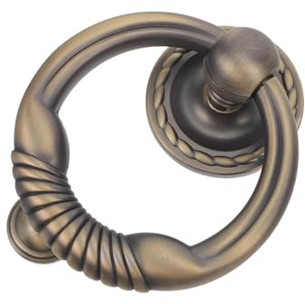 Anneau de Porte Rond en Alliage de Zinc, Style Vintage | Usage Boutique et Entrée, Finition Moderne Minimaliste, Résistance la Rouille et Prolongée