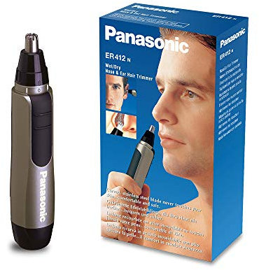 Panasonic Nasen-/Ohren-Haarschneider ER-412 mit Batteriebetrieb