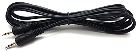 MainCore 2m Long Black Audio AUX Cable 3.5mm to 3.5mm for Mobile Phones, Computers, Laptops, Mp3 Players, Portable Speakers, Headphones, HIFI, DJ