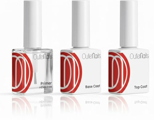 UV Base + UV Brillo + Primer Sin Ácido 15ml Ideal Para Esmaltes Permanentes/Semi Permanentes