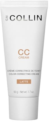 G.M. COLLIN CC Cream (Latte) | Tinted Face Moisturizer | Color Correcting Skin Care with Hydrating Hyaluronic Acid