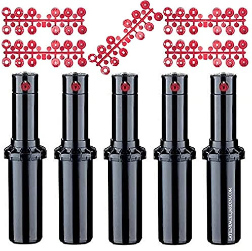 Suinga 5 stück Sprinkler Hunter PGP ADJ Rasensprenger, Reichweite 6,4 bis 15,8 m, Gewinde 3/4 Zoll
