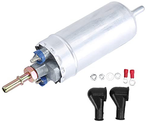 Aramox Benzinpumpe, 12V Externe Kraftstoffpumpe 5 Bar 150L/H Aluminiumlegierung 0580464075 Autoersatzteile