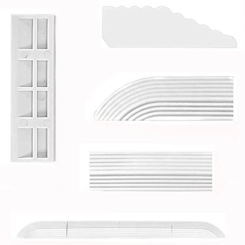 HUAYUWA Kehrschwellenstangen, Stufenrampe, Klettermatten-Set, passend für Ecovacs/Narwal/Roborock Roboter-Staubsauger, Zubehör (weiß)