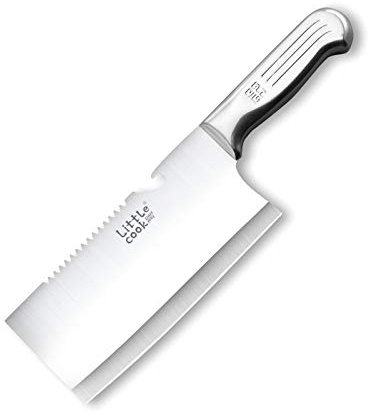 Cucina chef coltello multi-funzione lama fissa tagliente tagliente di carne cinese mannaia fatta a mano taglierina taglierina utensili da cucina (Color : Light Grey)