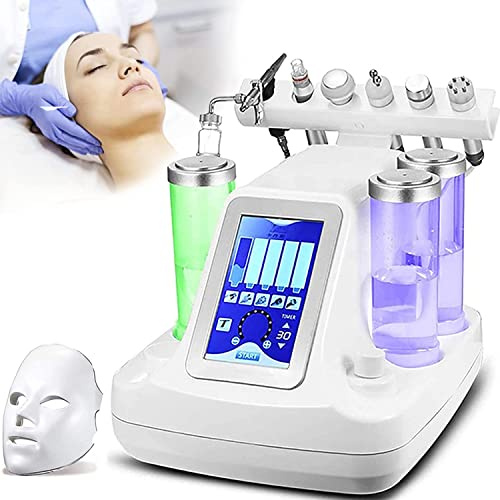 LIMEIDM Wasserstoff-Sauerstoff-Schönheitsmaschine, 8 in 1 Multifunktionale Vakuum-Gesichtsreinigung Hydro-Wasser-Sauerstoff-Jet-Peeling-Maschine Professioneller Gesichtssprayer