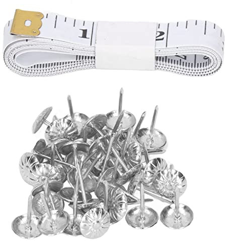 Polsternägel-Set, Fester Möbelnagel, Breite Anwendung, 11 Mm Durchmesser, Zur Dekoration (Silber)