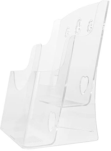 iplusmile 2stufe Broschürenhalter Aus Acryl Für Prospekte Flyer Papiere Transparenter Präsentationsständer Dokumentenhalter Für Geschäftsbereiche