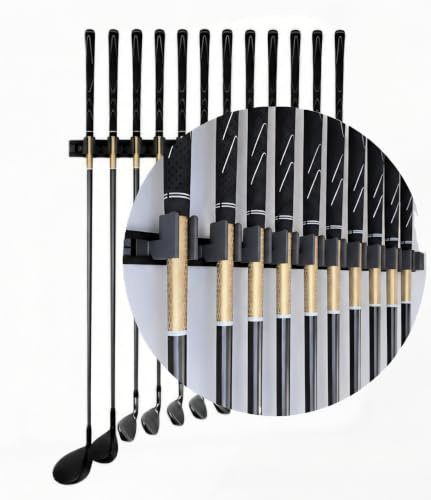 Generic 10 Golfschlägerhalter auf 61 cm großem Regal, Wandaufhänger, Regal, Halterung, Organizer (Club Grip Up)