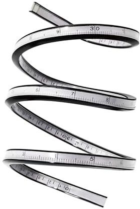 KEARING Flexibles Kurvenlineal 90 cm & 36 Zoll – Biegsames Schneiderlineal mit doppelseitiger Skala – Für große Schnittmuster, Modedesign & technische Zeichnungen