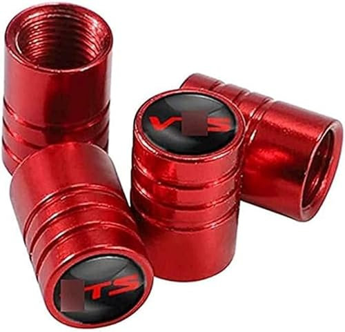 JAMCHE 4 Stück Metall Ventilkappen, Reifen Ventilkappen für Citroe-n VTS C1 C3 C4 C5 C6, Ventilkappen mit Dichtung für stabilen Reifendruck, Autoventil Kappe,2