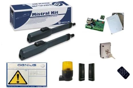 Kit GENIUS FAAC Automazione Cancello a Battente MISTRAL 300 MONSON 51700781 230V