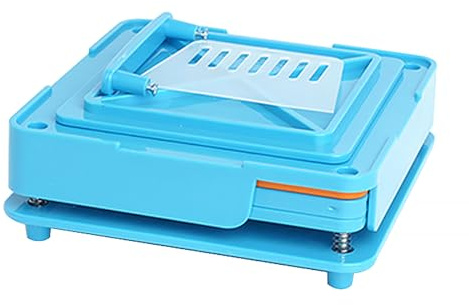 100 Holes Empty Capsule Filler, Capsule Filling Machine for Size 00, Empty Capsules Vegetarian or Gelatin, Powder Cosmetics Capsules Manual Hospital Clinic Laboratory and Home Use (Blue)