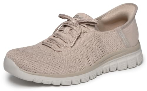 Skechers Femme Graceful First Blush Slip-In ENTRAINEUSE, Taupe Knit, 37 EU