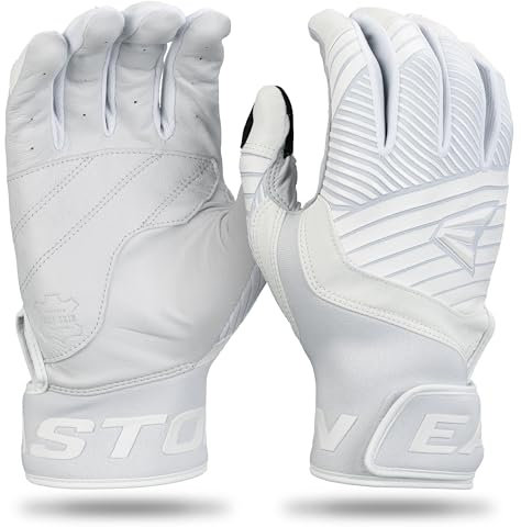 Easton Walk-Off Ethos Baseball-Schlaghandschuhe für Erwachsene, Weiß, Größe M