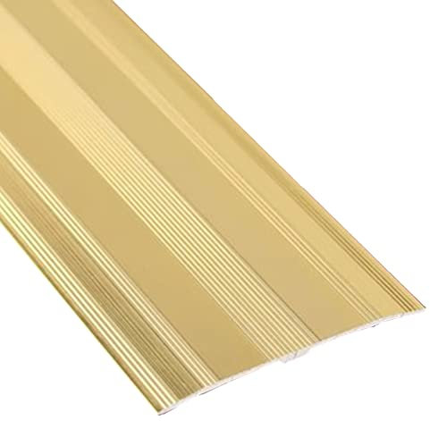 WAWPU Transition Strip Metal Transitions Strips for Doorways, Laminate Flooring & Vinyl Flooring Edge Trim, Door/Tile/Threshold Ramp Reducer(Gold)