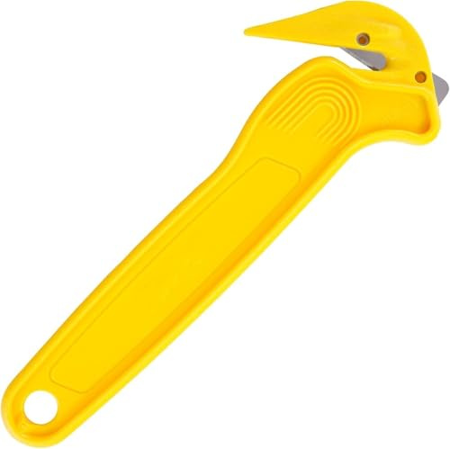 Yellow Hook Knife Film/Tape/Strapping Cutter (No Exposed Blade)