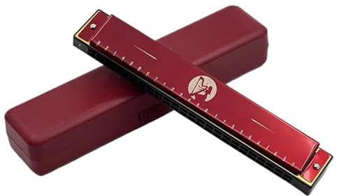 Mundharmonika Set Für Musikliebhaber Restaurierung C Ton Klarer Ton(Red)